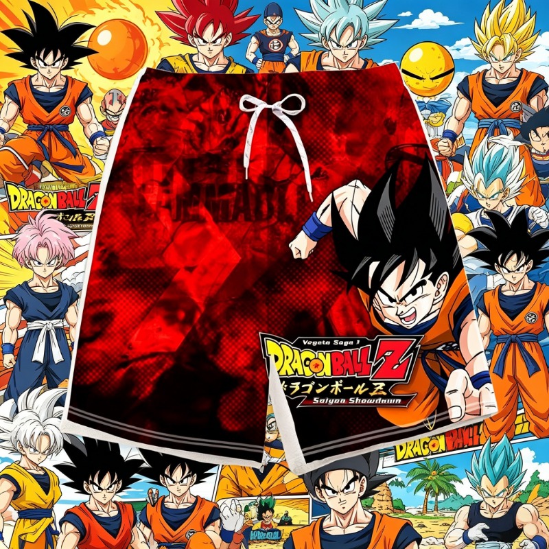 Swim Trunk Quick Dry - 2026 Trendy Dragon Ball bedrukte kindershorts,