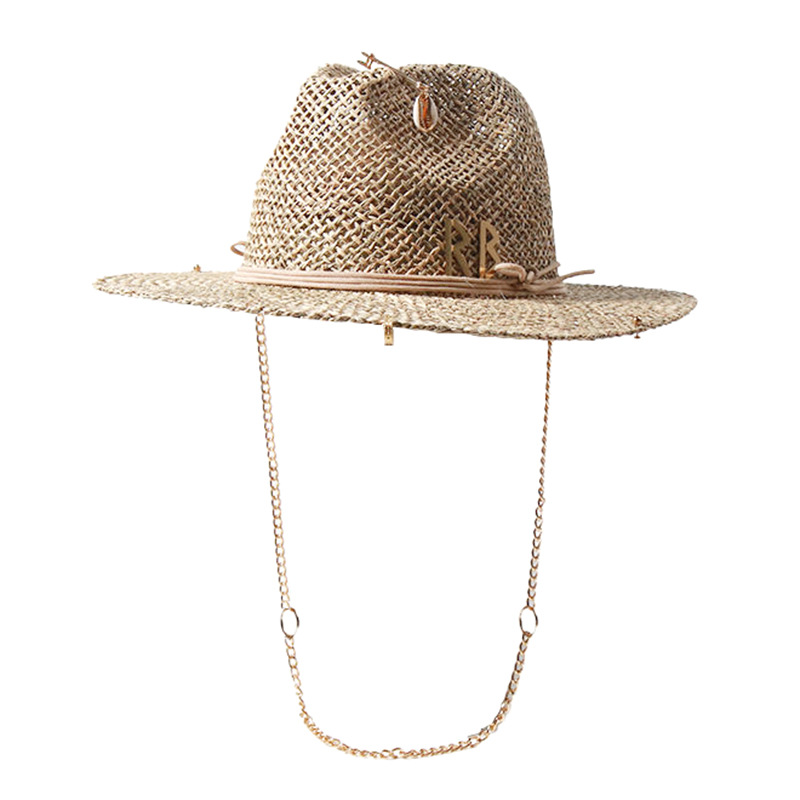 Bucket Hat Straw - Panama stro zonnehoed brede rand UPF50+