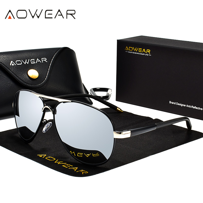 AOWEAR mannen Luchtvaart Zonne - Sunglasses Aviator Polarized recensie en prijs